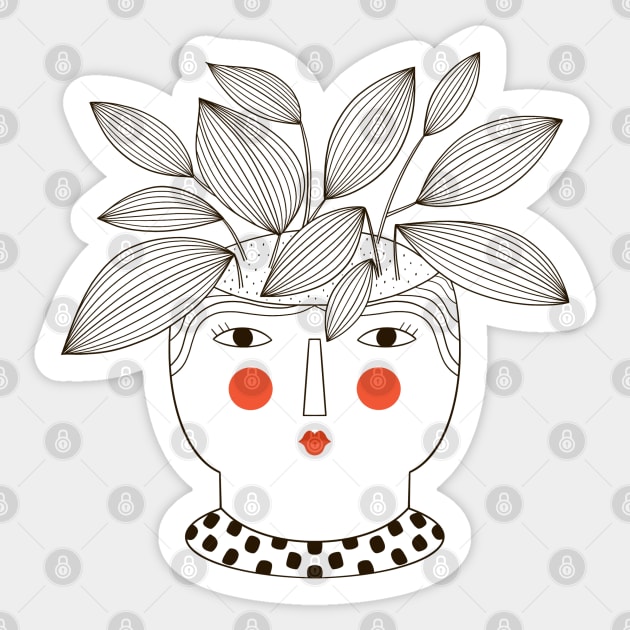 Plant Lady Sticker by Sam Pernoski